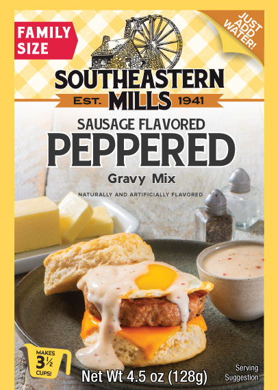 Peppered Gravy with Sausage Flavor packaging