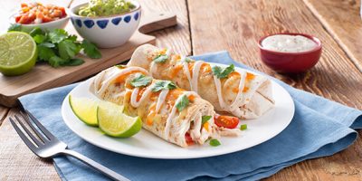 Oven Baked Chicken Chimichangas recipe