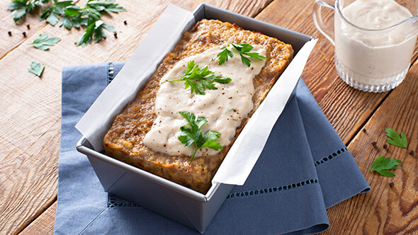 Sausage Meatloaf with Gravy
